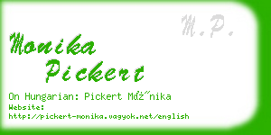 monika pickert business card